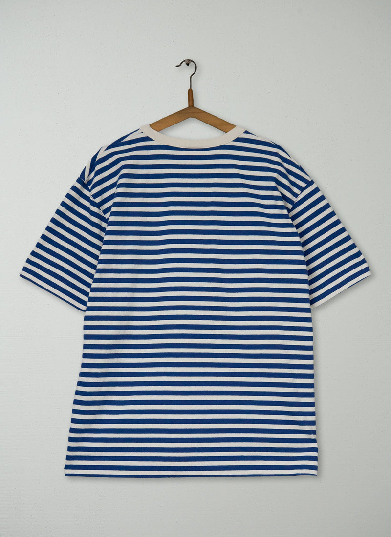 Reworn Bold Stripe Relaxed Tee Size L (014) | Multi