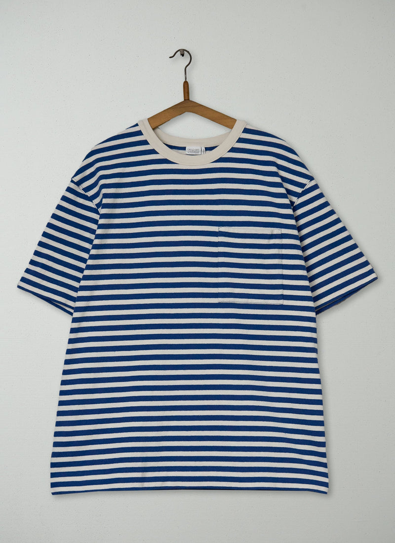 Reworn Bold Stripe Relaxed Tee Size L (014) | Multi