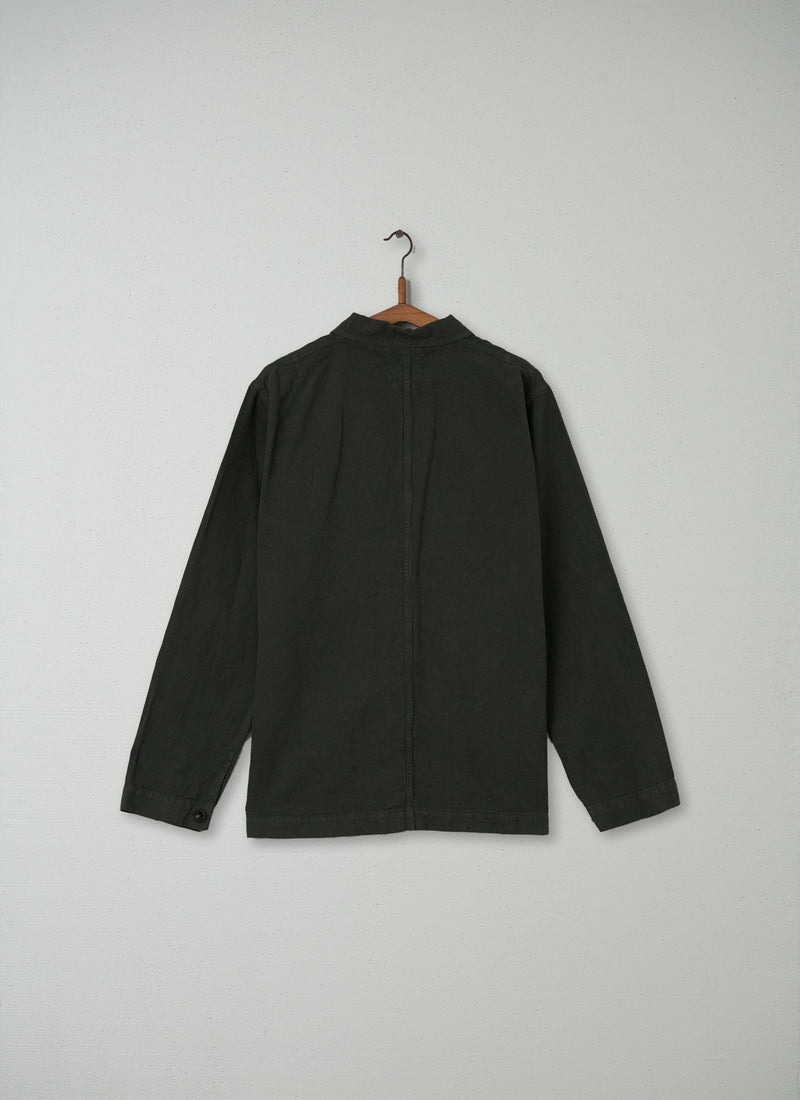 Reworn Mens Garment Dyed Jacket Size S (006) | Dark Moss