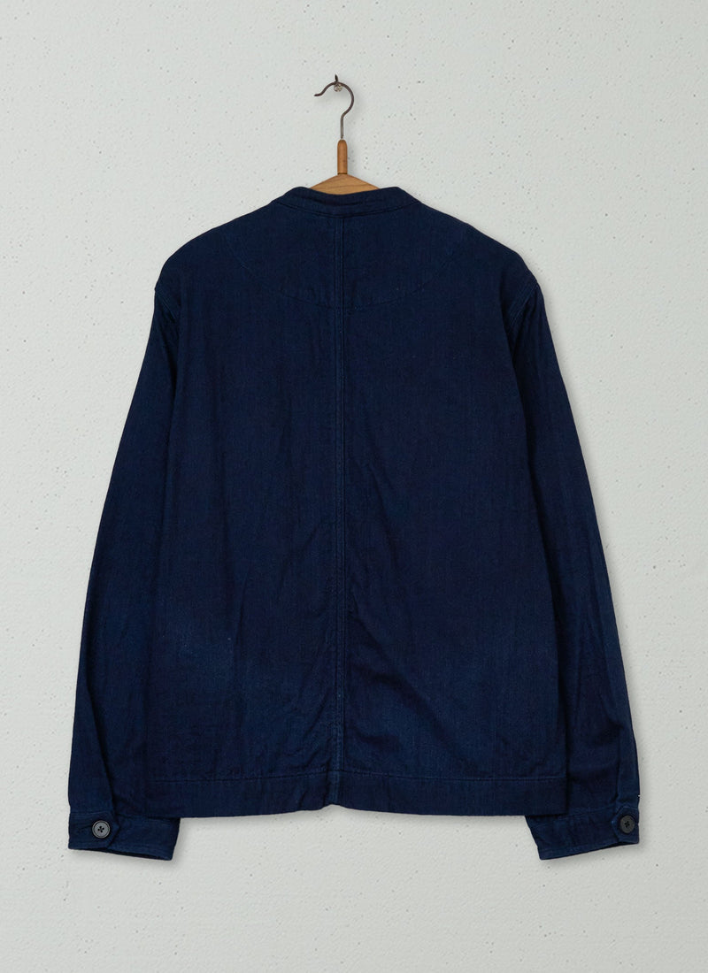Reworn Mens Faced Cotton Jacket Size S (020) | Indigo