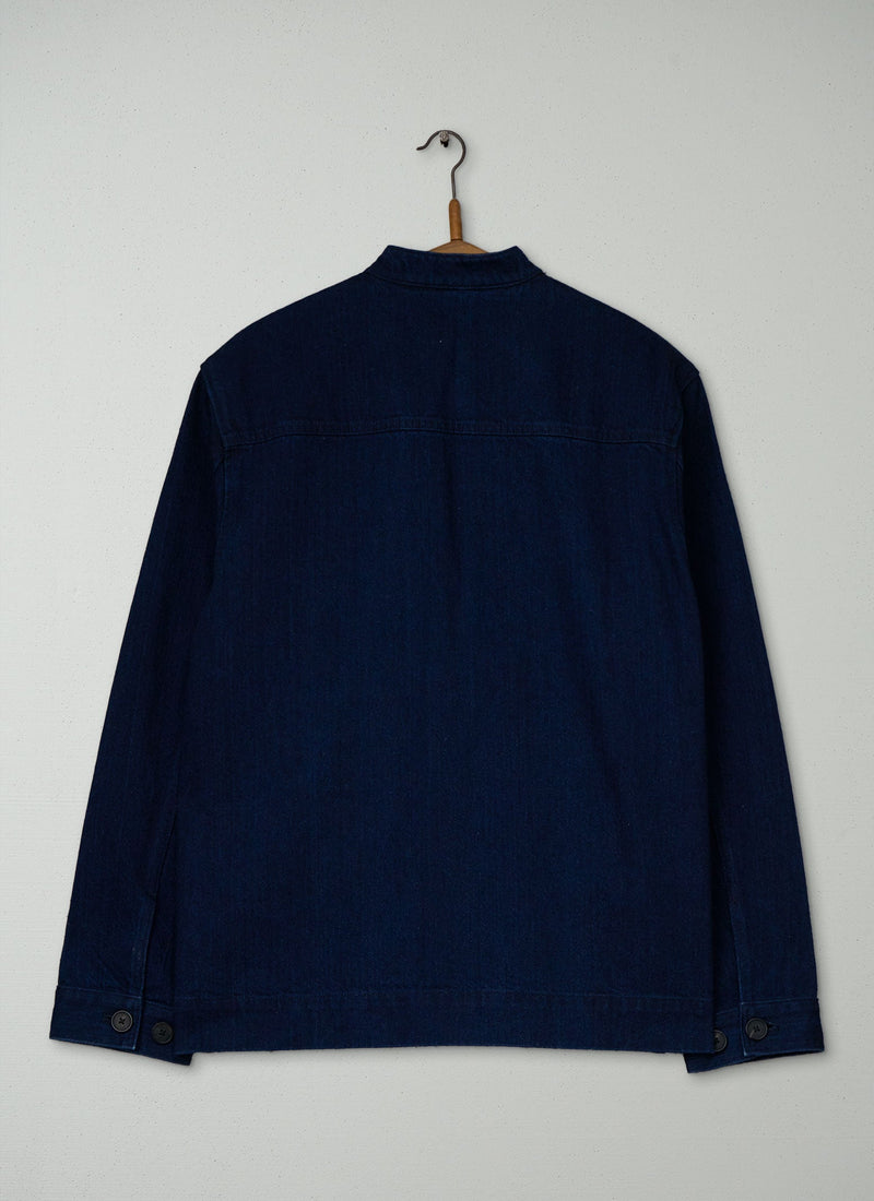 Reworn Mens Denim Jacket Size M (040) | Indigo