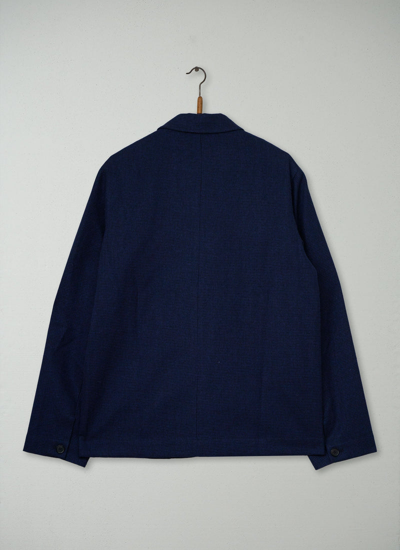 Reworn Mens Cotton Wool Jacket Size M (048) | Dark Navy