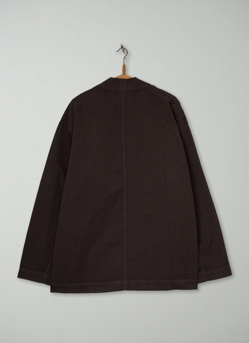 Reworn Mens Cotton Twill Jacket Size L (044) | Dark Cocoa