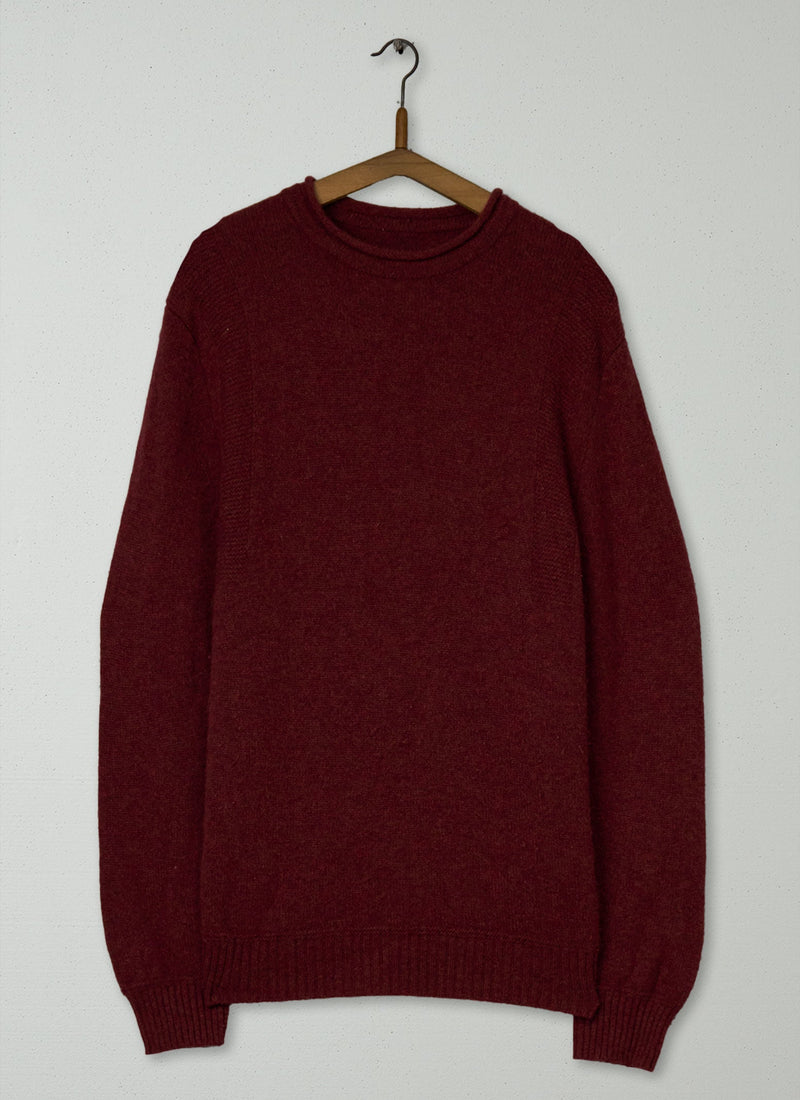 Reworn Mens Wool Cashmere Sweater Size M (035) | Russet