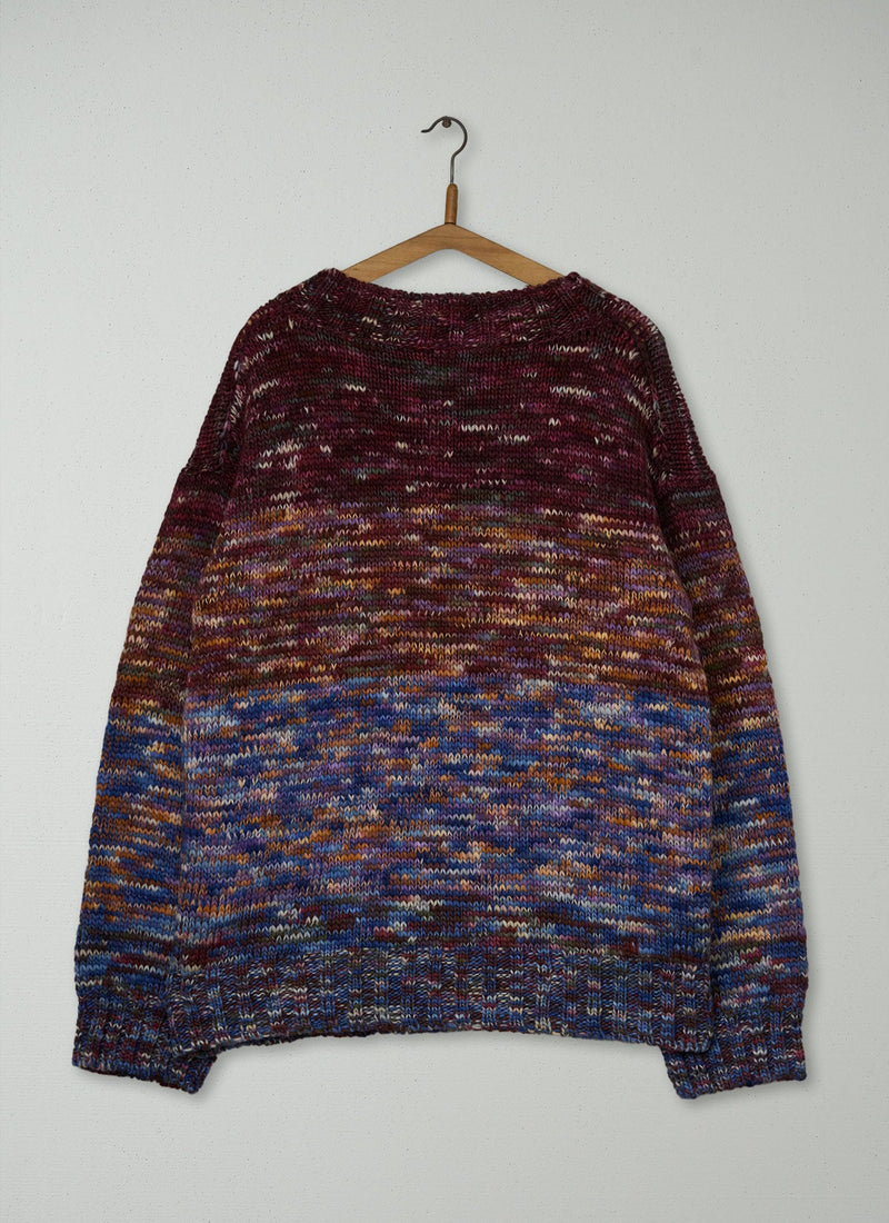 Reworn Mens Hand Dyed Sweater Size M (051) | Multi