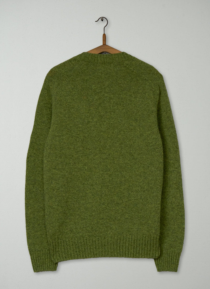 Reworn Crew Neck Sweater Size M (039) | Apple Green