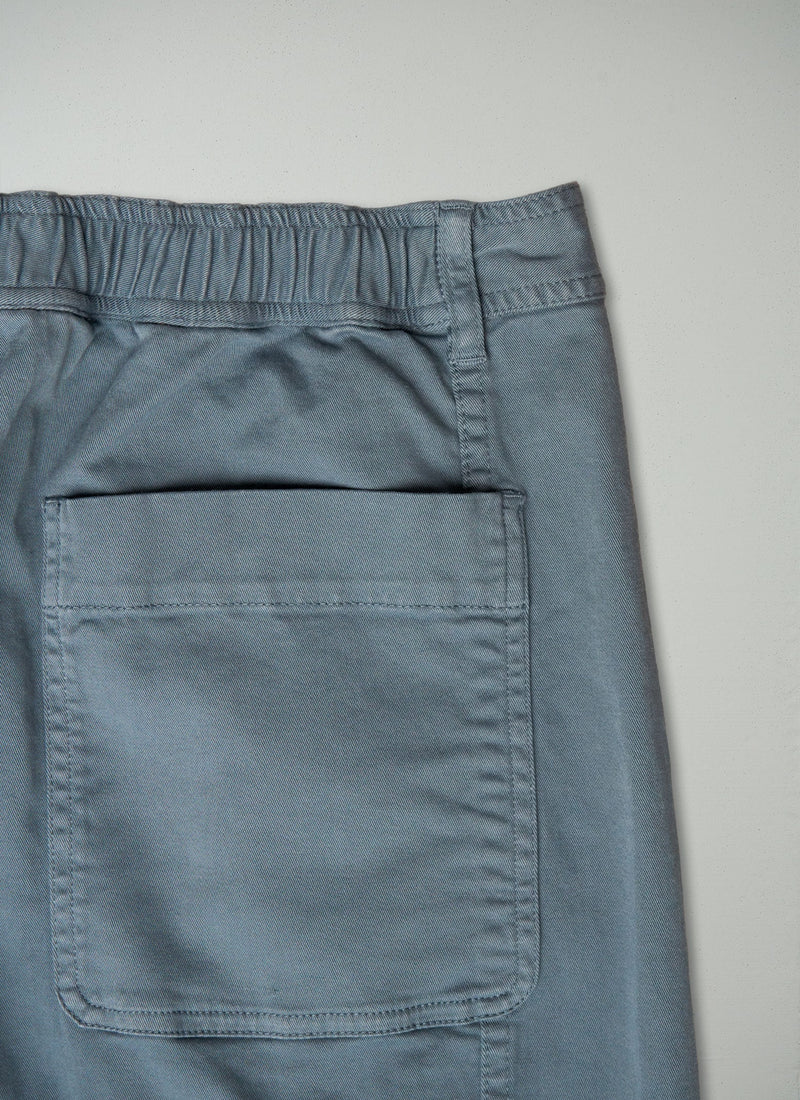 Reworn Mens Noah Elasticated Trousers Size L (011) | Washed Blue