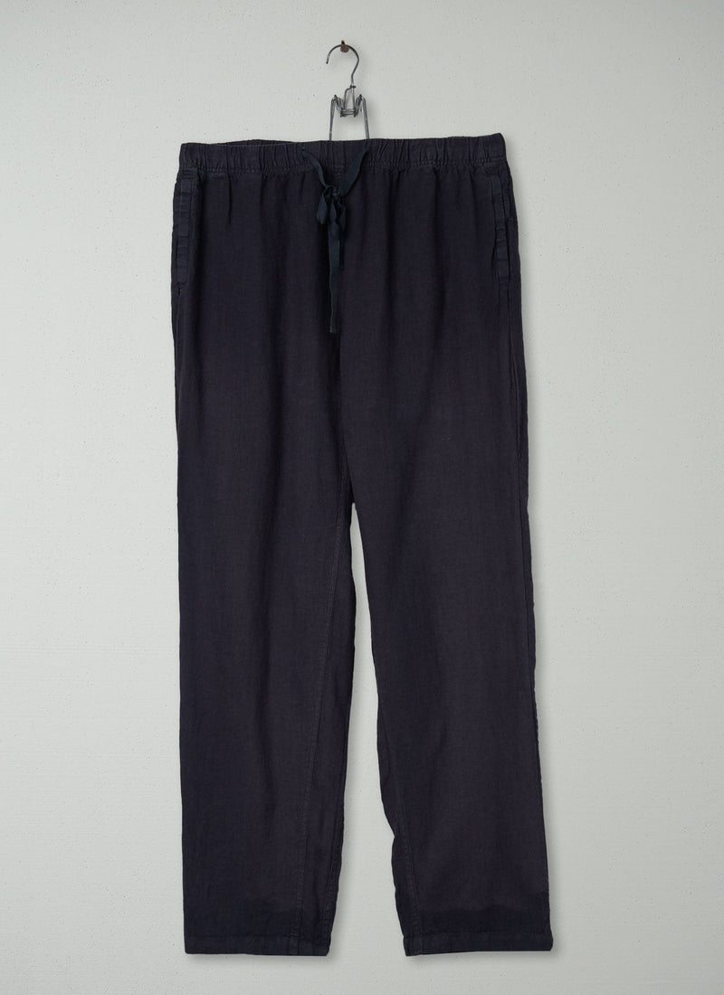 Reworn Mens Linen Trousers Size L (007) | Slate