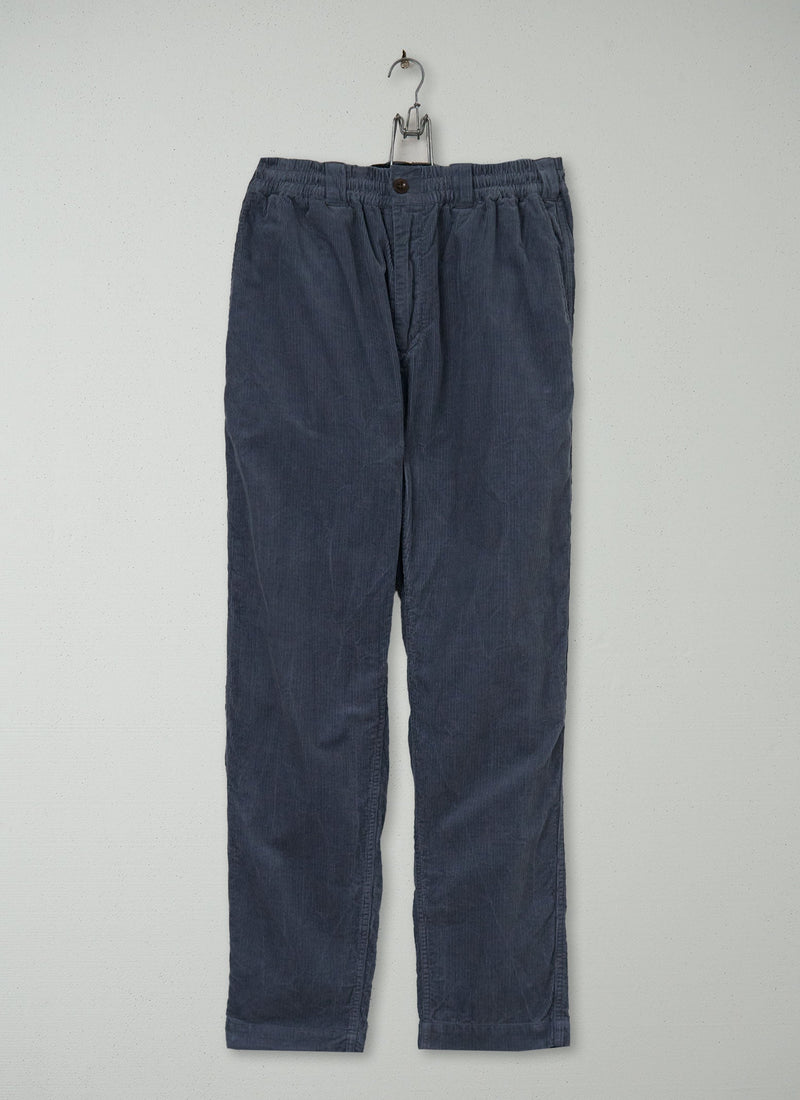 Reworn Mens Cord Trousers Size M (049) | Storm Blue