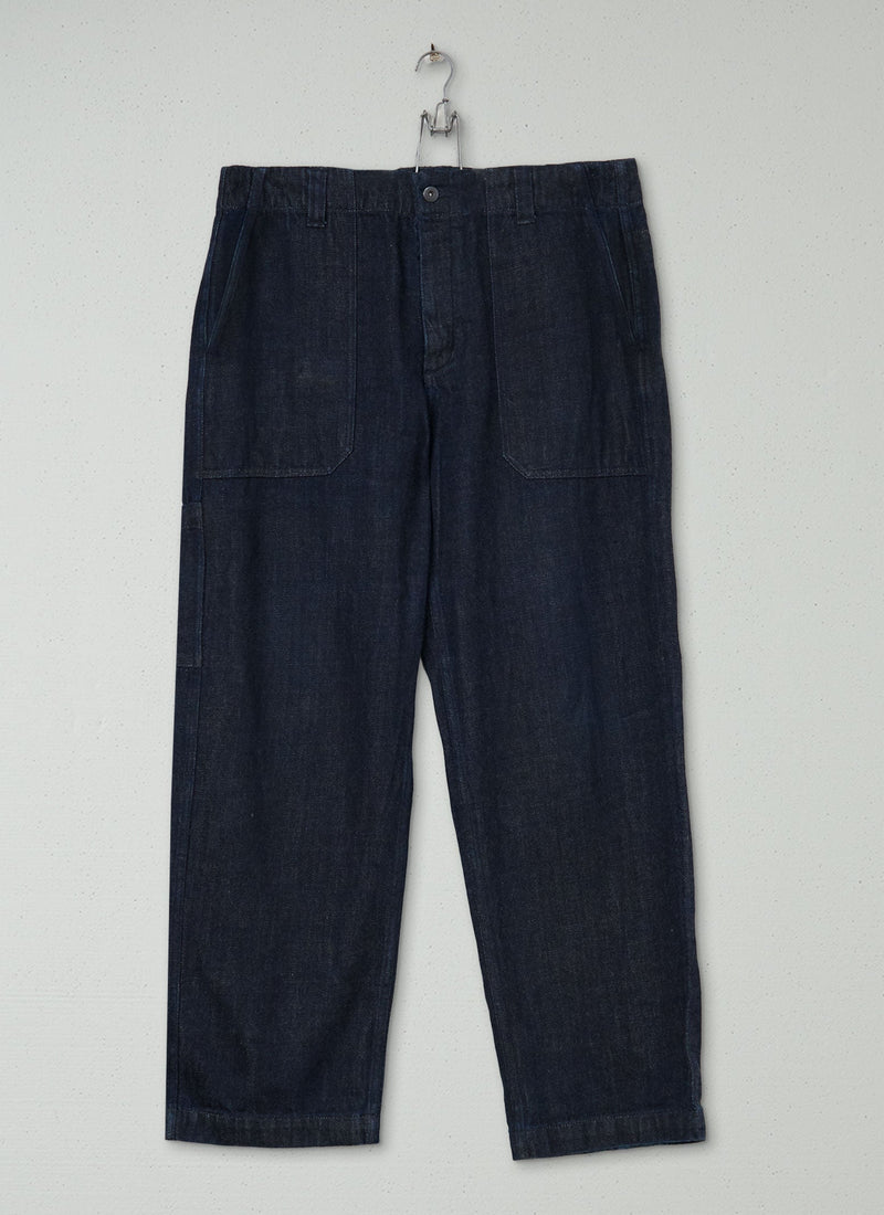 Reworn Mens Carpenter Denim Jeans Size 36 (040) | Indigo