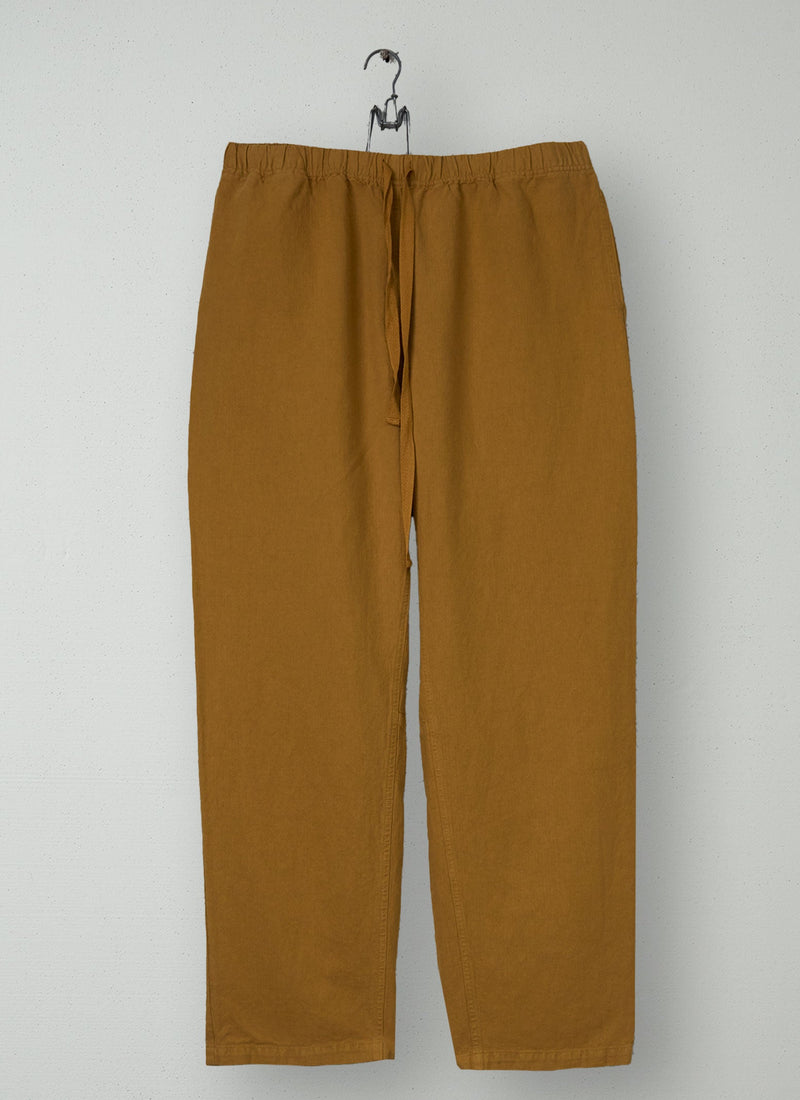 Reworn Mens Herringbone Trousers Size XL (063) | Mustard