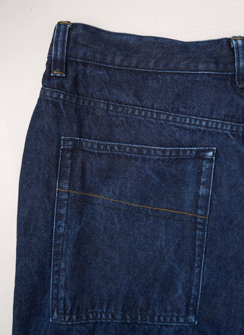 Reworn Mens Cotton Tapered Jeans Size 34 (123) | Indigo