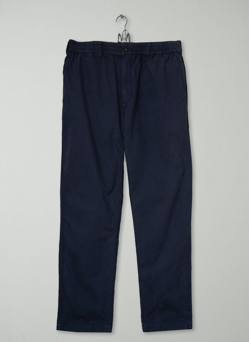 Reworn Mens Cotton Canvas Trousers Size L (102) | Prussian Blue