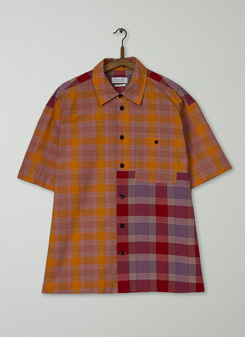 Reworn Mens Check Shirt Size M (037) | Multi