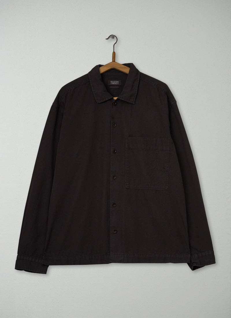 Reworn Mens Oxford Shirt Size M (068) | Black Walnut