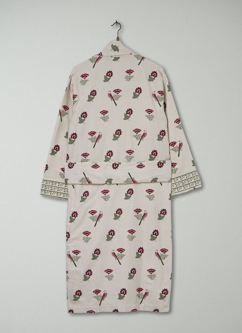 Reworn Brushed Cotton Gown Size L (050) | Multi