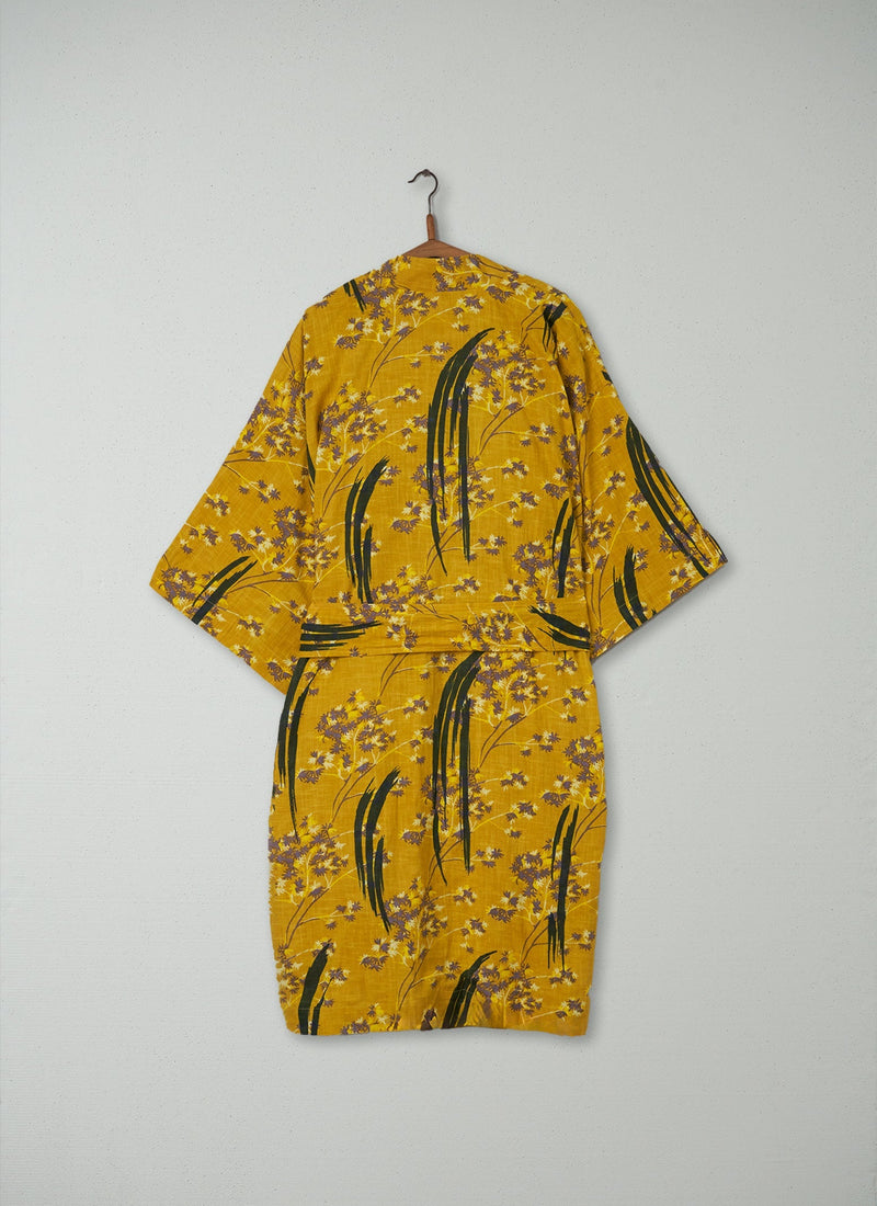 Reworn Printed Cotton Gown Size M (008) | Sunflower