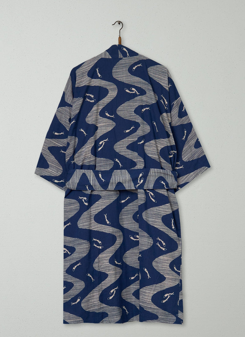 Reworn Crosshatch Cotton Gown Size SM (055) | Multi