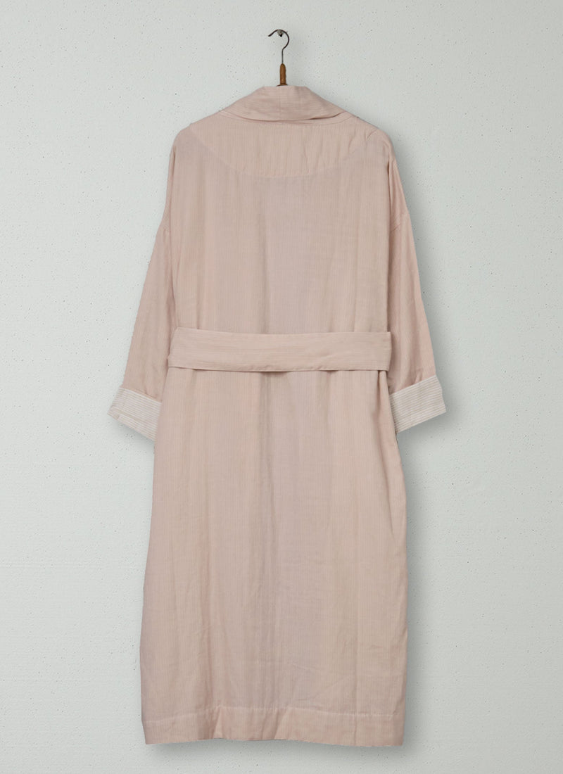 Reworn Soft Faced Cotton Gown Size M (67) | Soft Heather/Celery