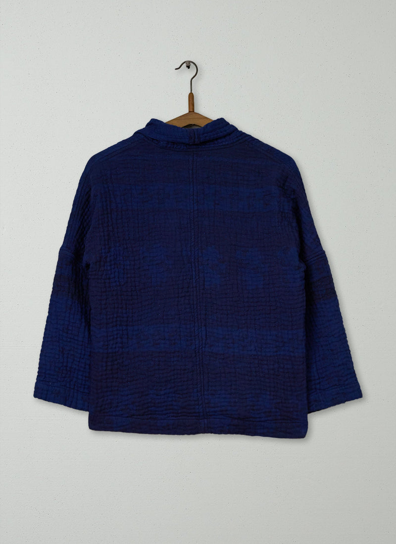 Reworn Over Dye Kantha Jacket Size S (223) | Multi
