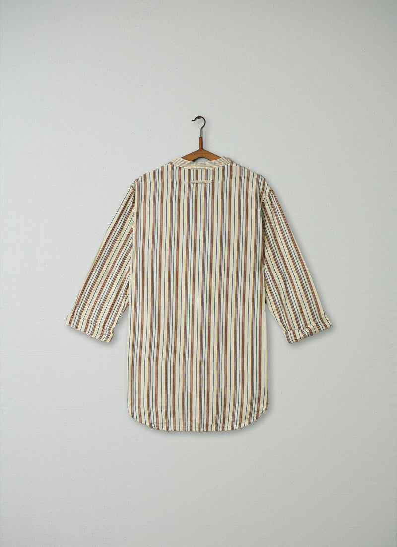 Reworn Stripe PJ Pull on Shirt Size S (011) | Multi
