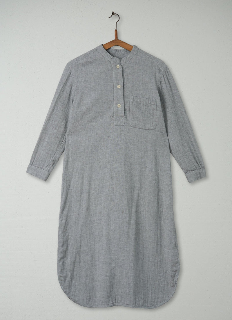 Reworn Cotton Nightdress Size XS (032) | Grey Melange