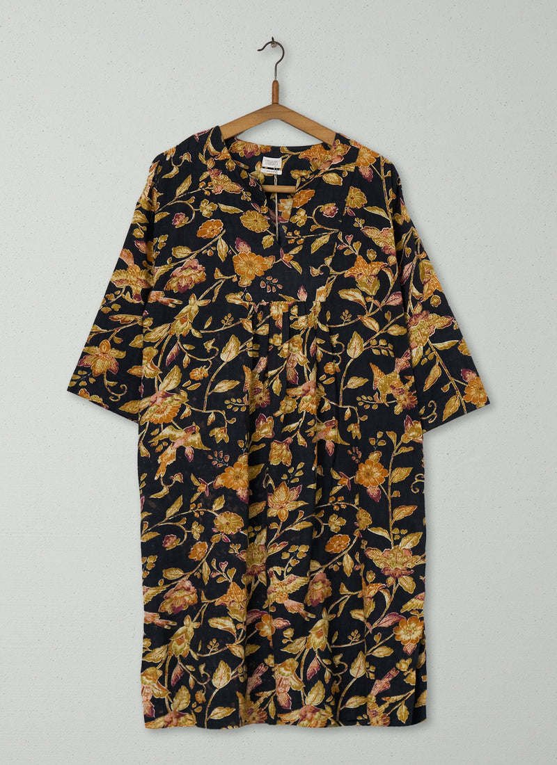 Reworn Ukiyo Print Cotton Dhuggie Size S (148) | Multi