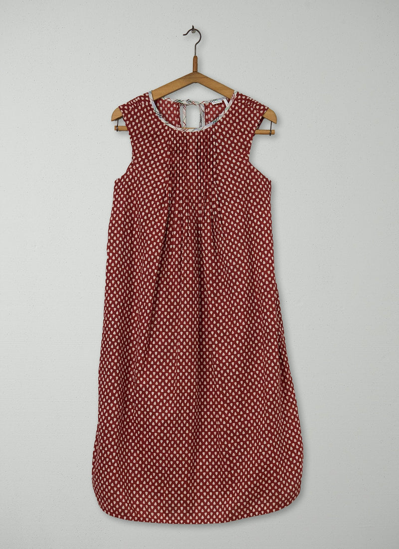 Reworn Teardrop Print Cotton Nightie Size XS (168) | Multi