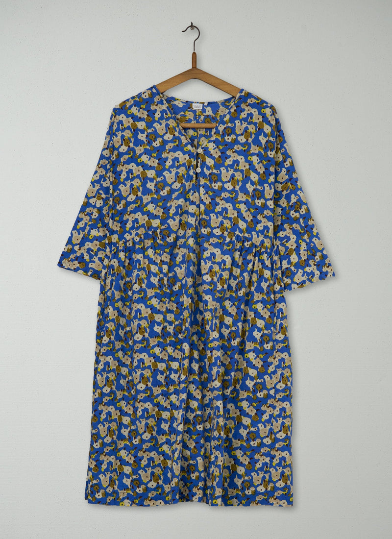 Reworn Wildflower Cotton Lounge Dress Size M (1318) | Multi