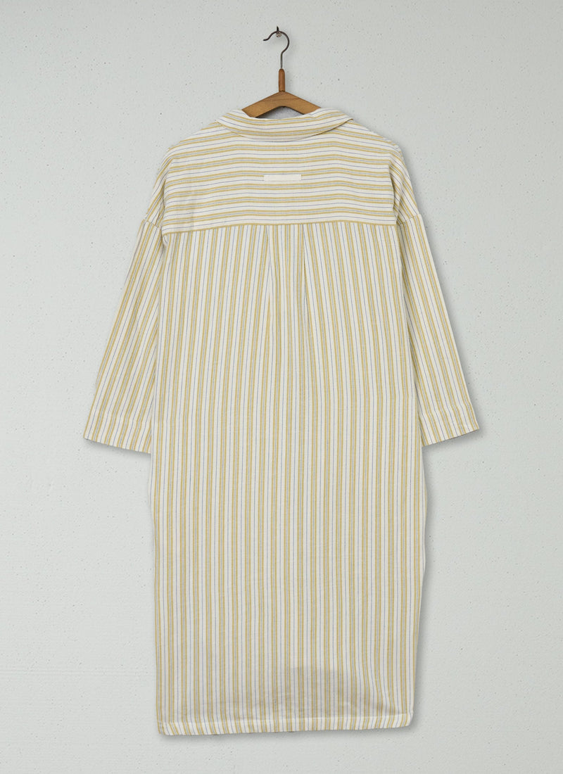 Reworn Stripe Flannel Nightshirt Size S (133) | Multi