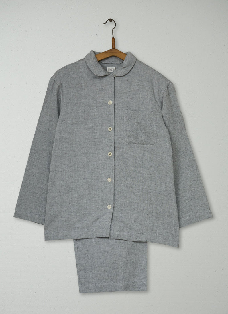 Reworn Cotton Pyjamas Size XS (292) | Grey Melange