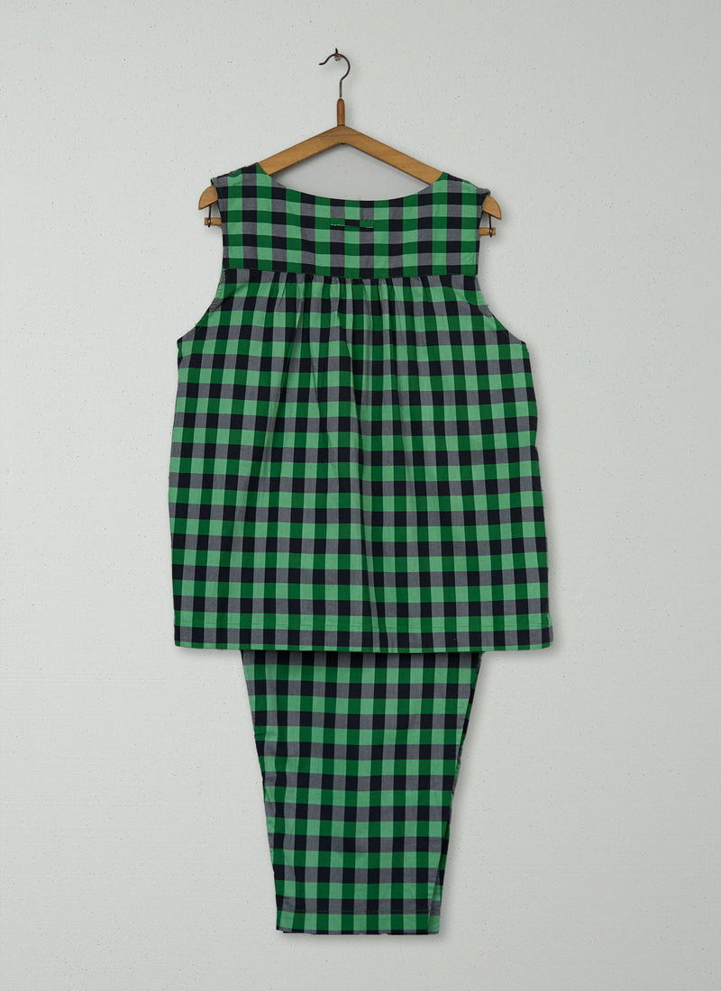 Reworn Check Cotton Pyjamas Size S (181) | Multi