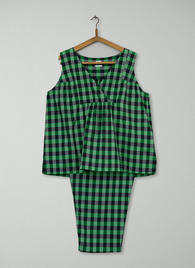 Reworn Check Cotton Pyjamas Size S (181) | Multi