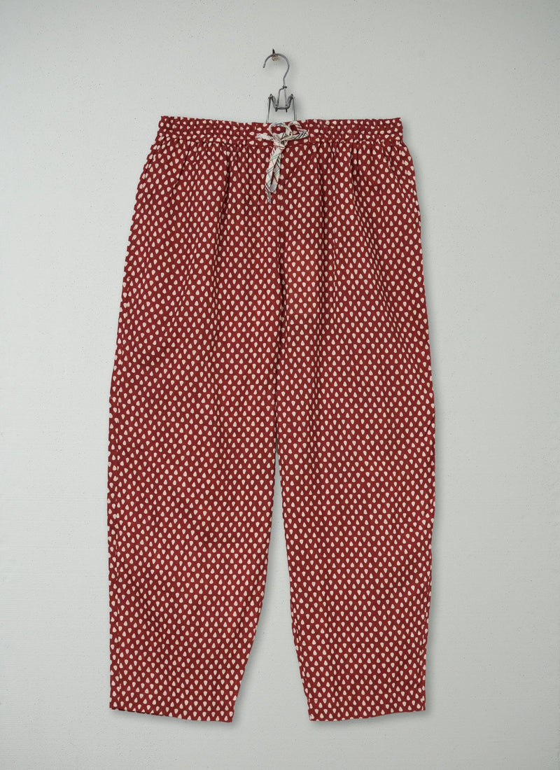 Reworn Teardrop Print Pyjama Trousers Size M (149) | Multi