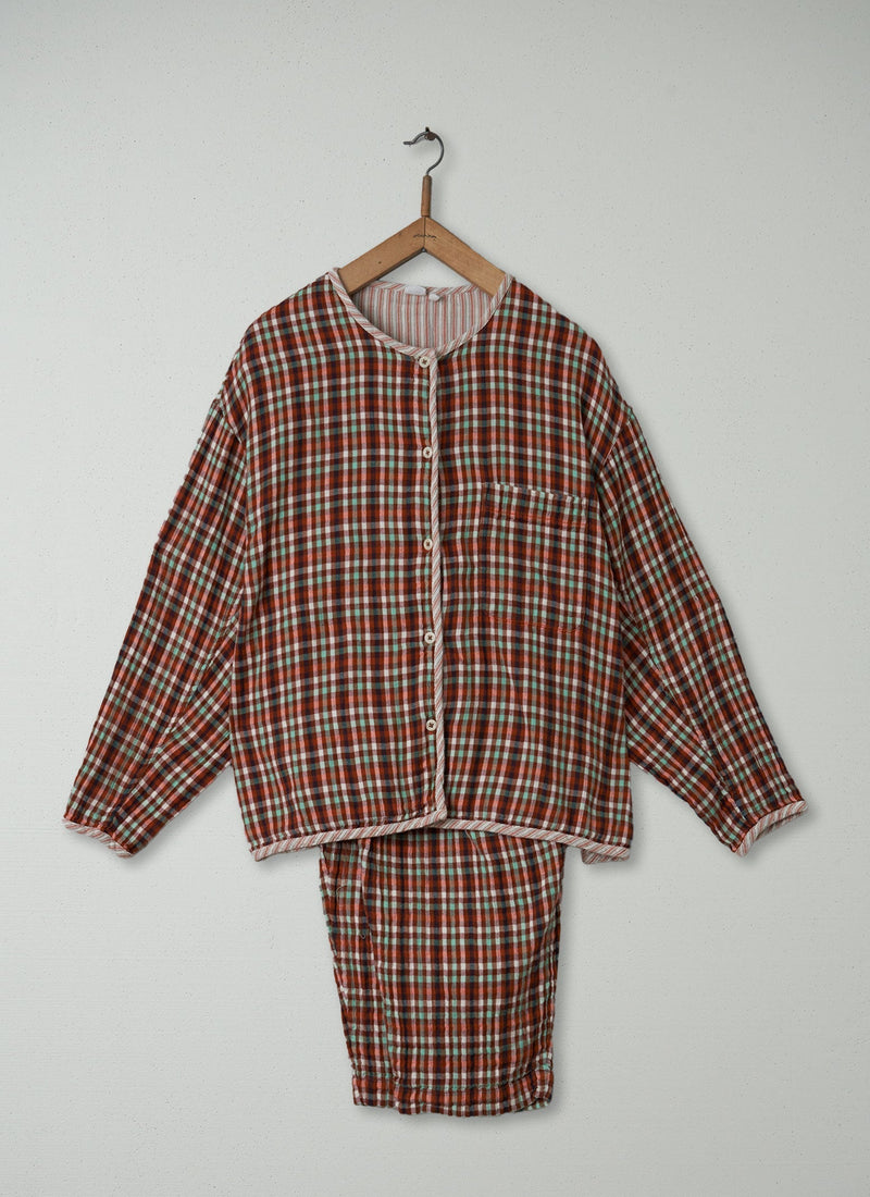 Reworn Cotton Pyjamas size L (013) | Multi
