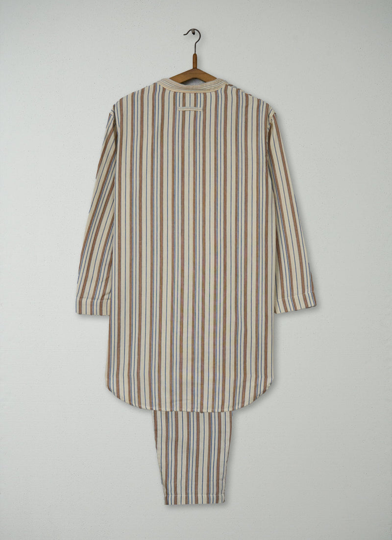 Reworn Stripe Cotton Pyjamas Size S (195) | Multi