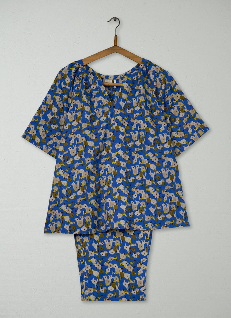 Reworn Windflower Print Pyjamas Size XL (236) | Multi