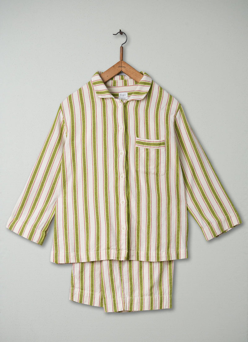 Reworn Cotton Flannel Pyjamas Size S (021) | Multi