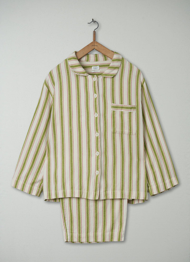 Reworn Cotton Flannel Pyjamas Size XL (045) | Multi