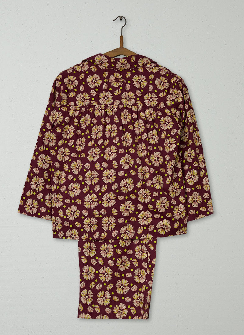 Reworn Tulip Print Pyjamas Size XS (293) | Multi