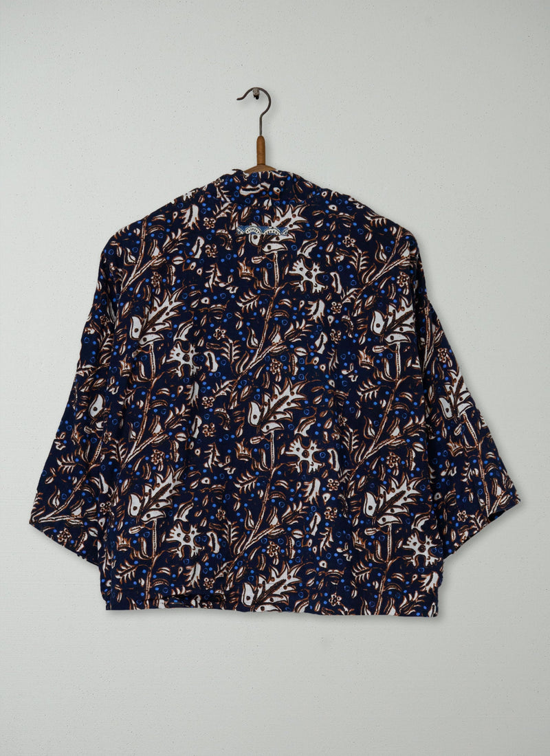Reworn Scattered Floral Organic Shirt Size L (918) | Multi