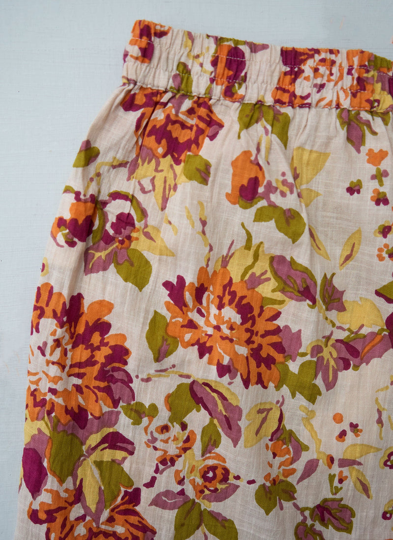 Reworn Dahlia Print Pyjama Trousers Size S (1452) | Multi