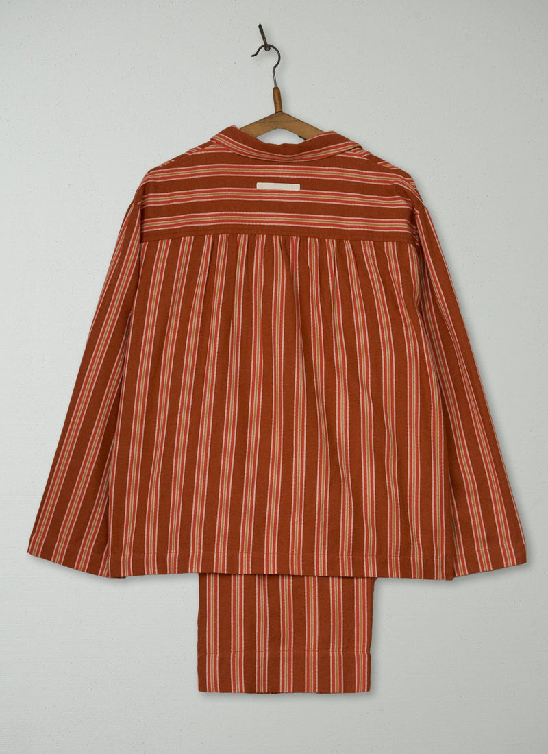 Reworn Stripe Flannel Pyjamas Size M (276) | Multi
