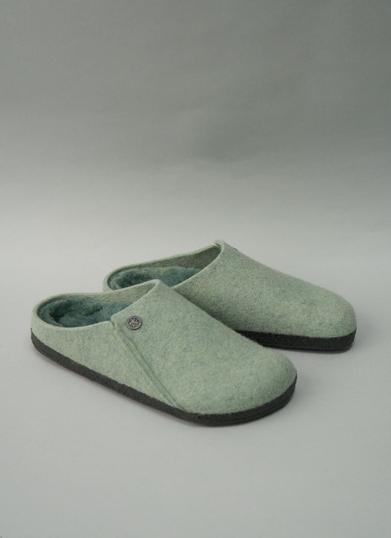 Reworn Birkenstock Zermatt Mules Size 38 (535) | Matcha