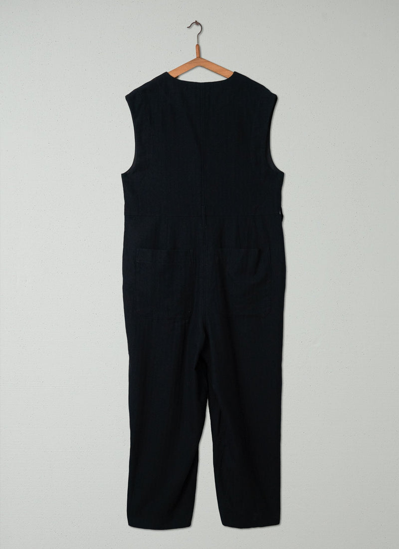 Reworn Utility Jumpsuit Size 12 (189) | Black