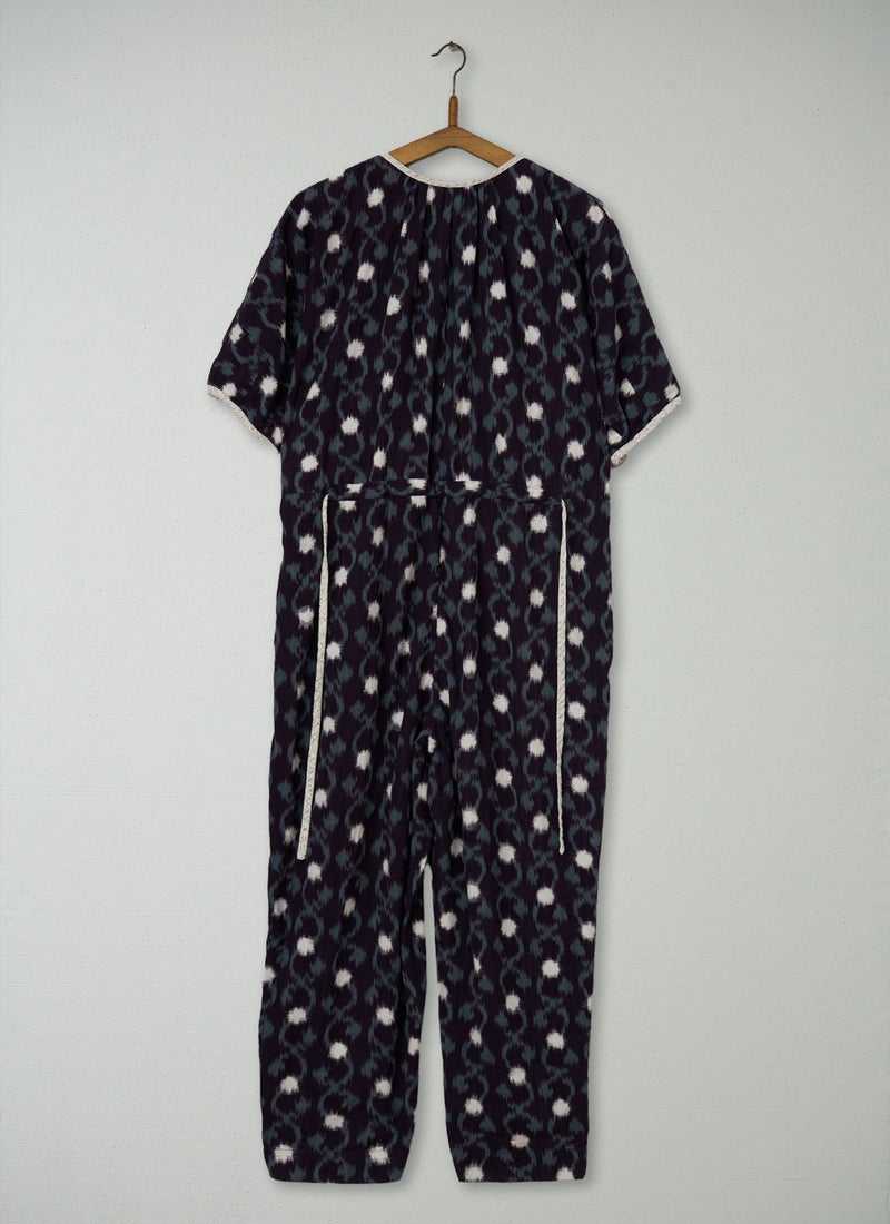 Reworn Trailing Ikat Jumpsuit Size 16 (1018) | Multi