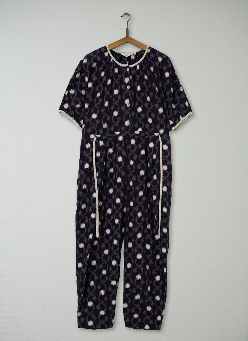 Reworn Trailing Ikat Jumpsuit Size 16 (1018) | Multi