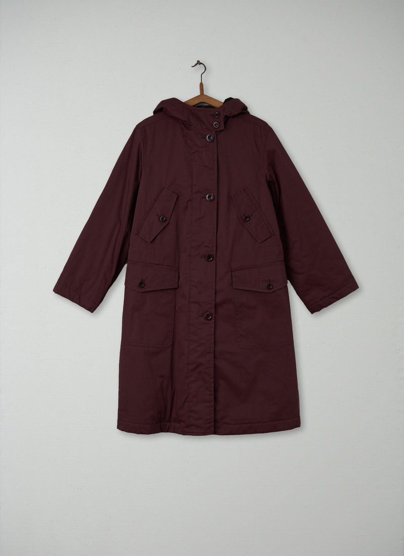 Reworn Cotton Parka Size 10 (009) | Hickory