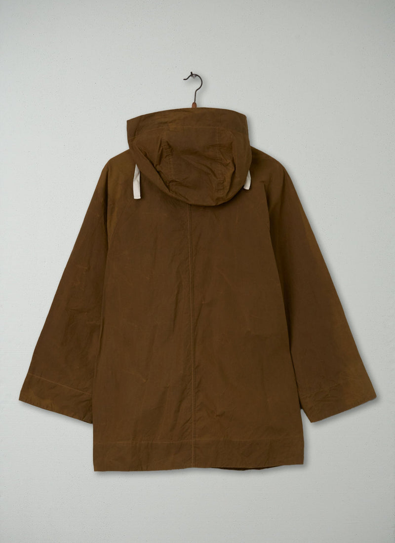 Reworn Waxed Cotton Anorak Size M (029) | Breen