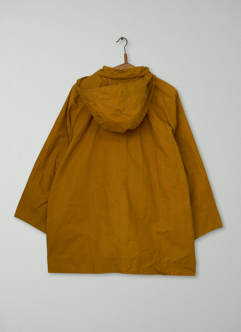 Reworn Waxed Cotton Anorak Size LXL (154) | Cumin